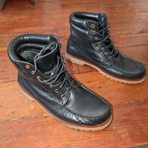 Black Portuguese leather boots size 11